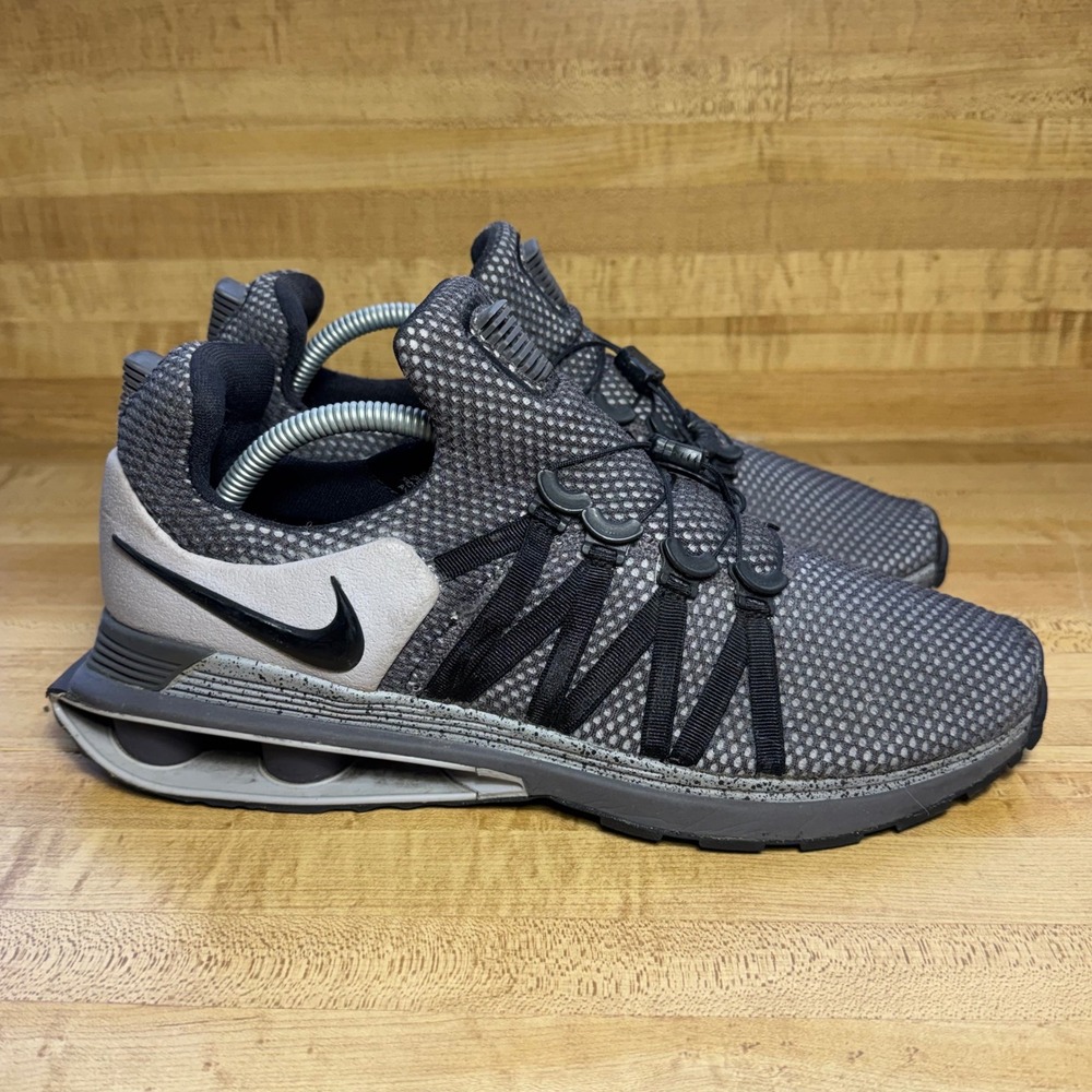 Nike Shox Gravity Metallic Silver Dark Grey Running Shoes AR1999-011 Mens 9.5